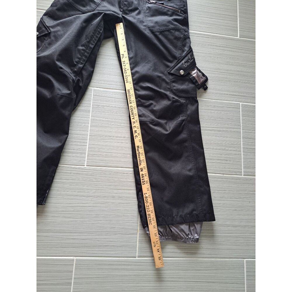 Burton Women's Medium Black Cargo Ski Snowboard Pants Waterproof Adjustable - Picture 8 of 11